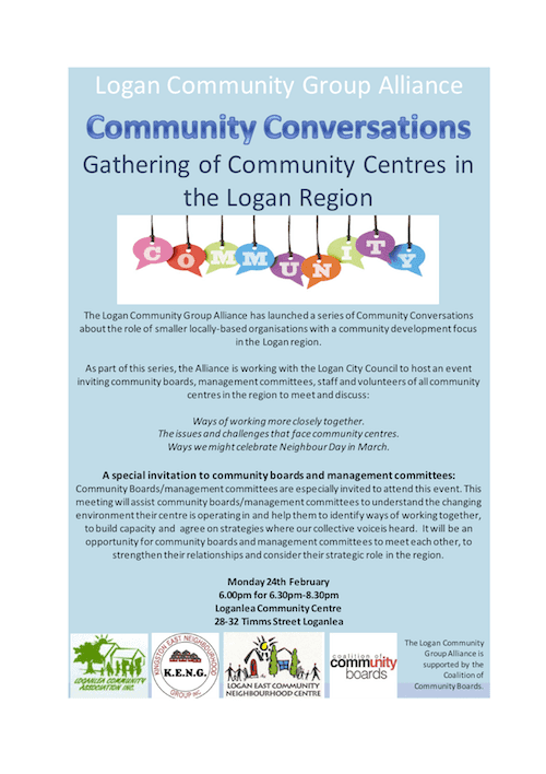 Logan Community Conversations 24 february